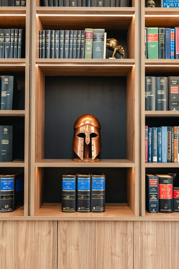 Family lawyer in Bondi Junction speaking with client about divorce matter